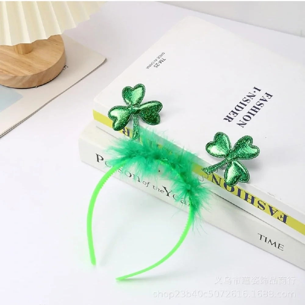 St. Patrick’s Day Shamrock Headband 4 pieces